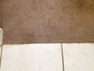 Tile to Carpet Repair